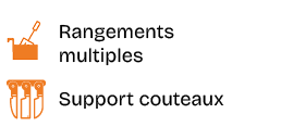 ￼,Rangements multiples,￼,Support couteaux