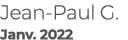 Jean Paul G. Janv. 2022