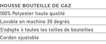 housse bouteille de gaz,100% Polyester haute qualit ,Lavable en machine 30 degr s,S’adapte  toutes les tailles de bo...