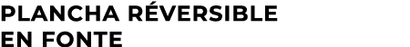 Plancha r versible en fonte