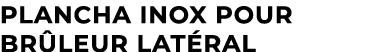 Plancha Inox pour br leur lat ral