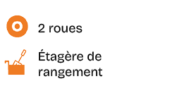 ￼,2 roues,￼, tag re de rangement