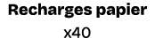 Recharges papier x40