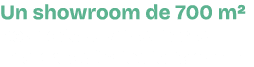 Un showroom de 700 m² pour d couvrir et tester nos produits toute l'ann e ! 