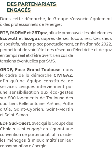 Des partenariats engag s Dans cette d marche, le Groupe s’associe galement   des professionnels de l’ nergie : RTE, ...