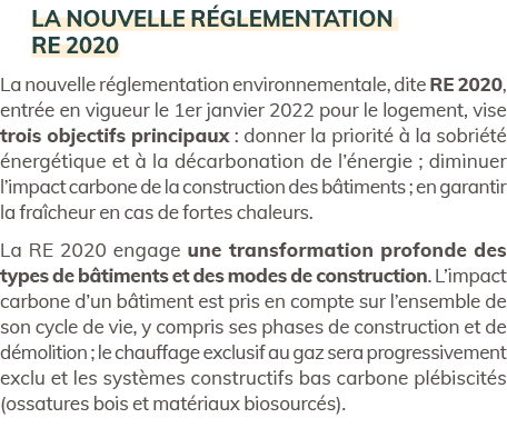 La nouvelle r glementation RE 2020 La nouvelle r glementation environnementale, dite RE 2020, entr e en vigueur le 1e...
